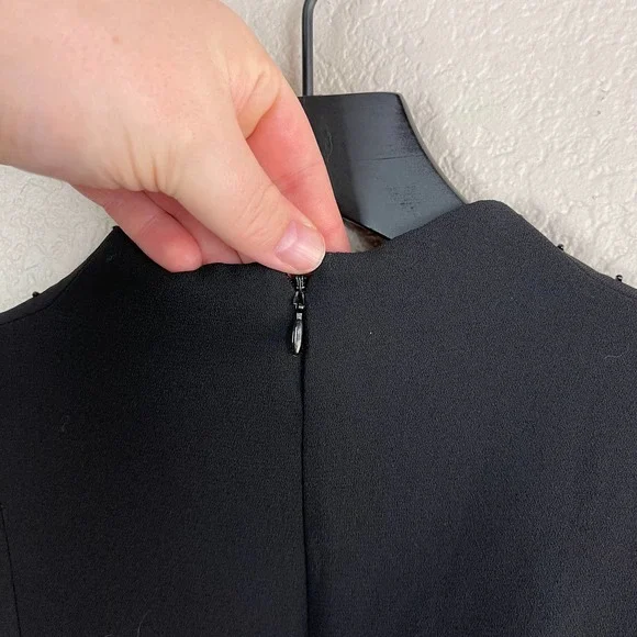 Vintage Jones Wear Black Dress Size 6 - Picture 6 of 8